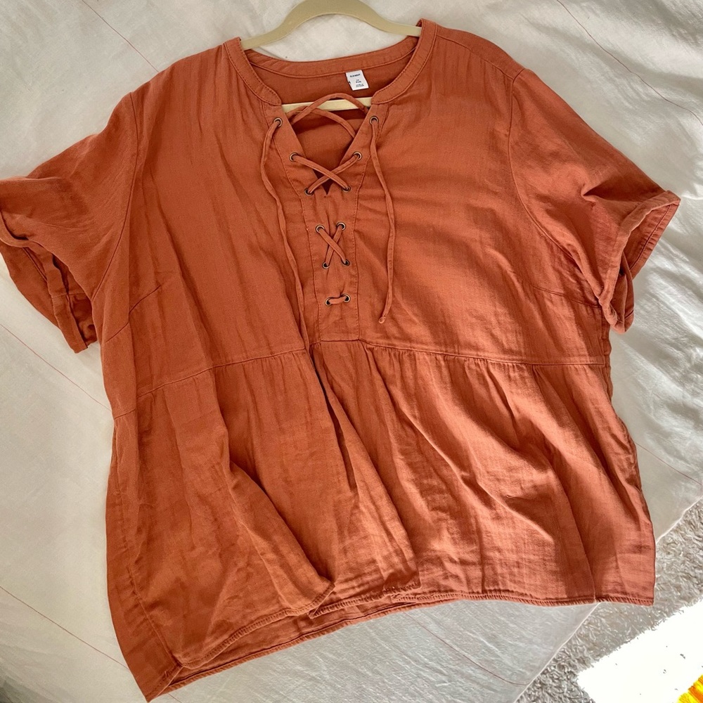 Linen Strap Blouse